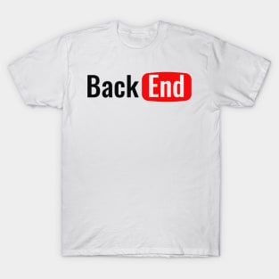 BackEnd Developer - Back-End - YouTube T-Shirt